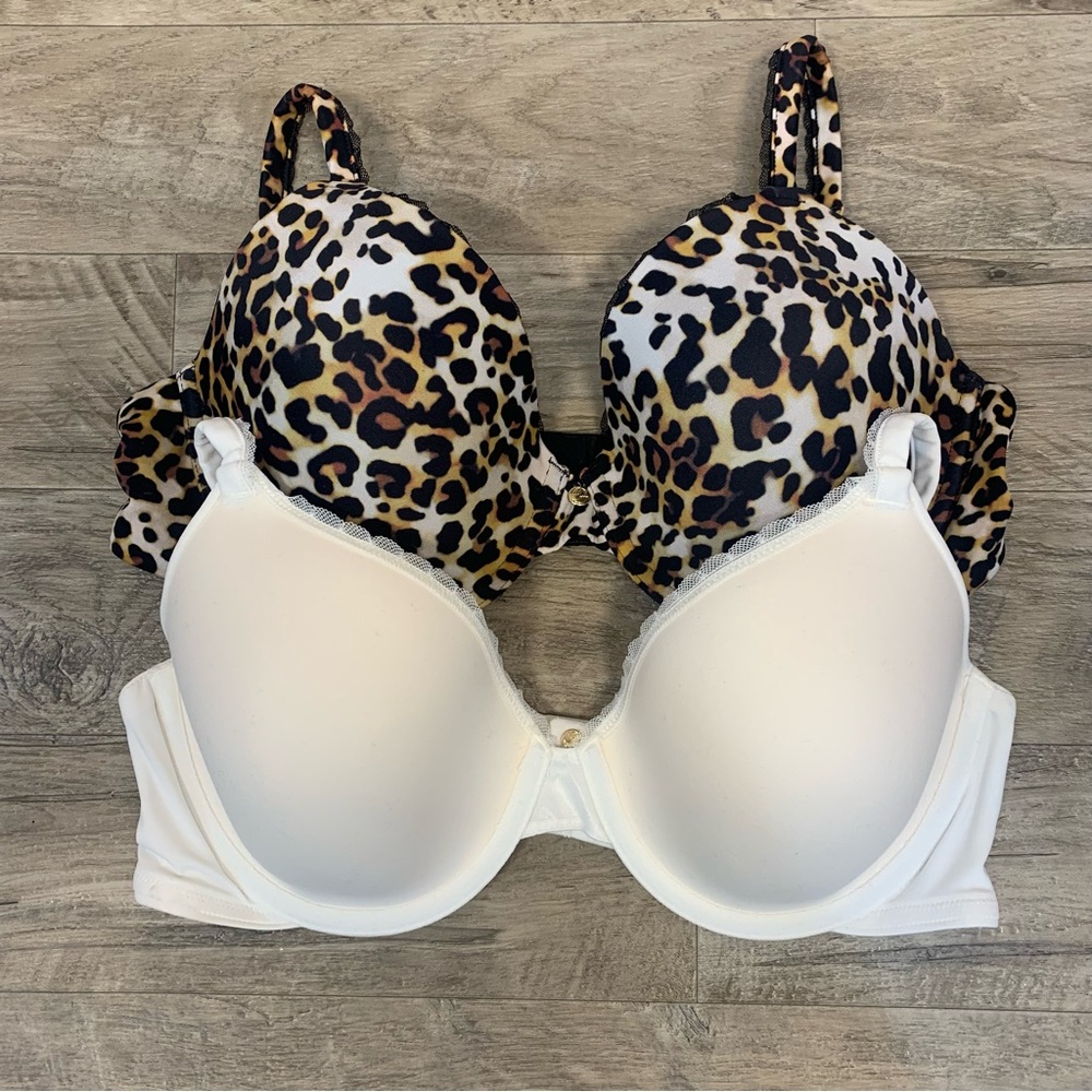 Pearl Venus 2 Soft Underwired Full Coverage T Shirt Bras Leopard Print - Picture 5 of 10
